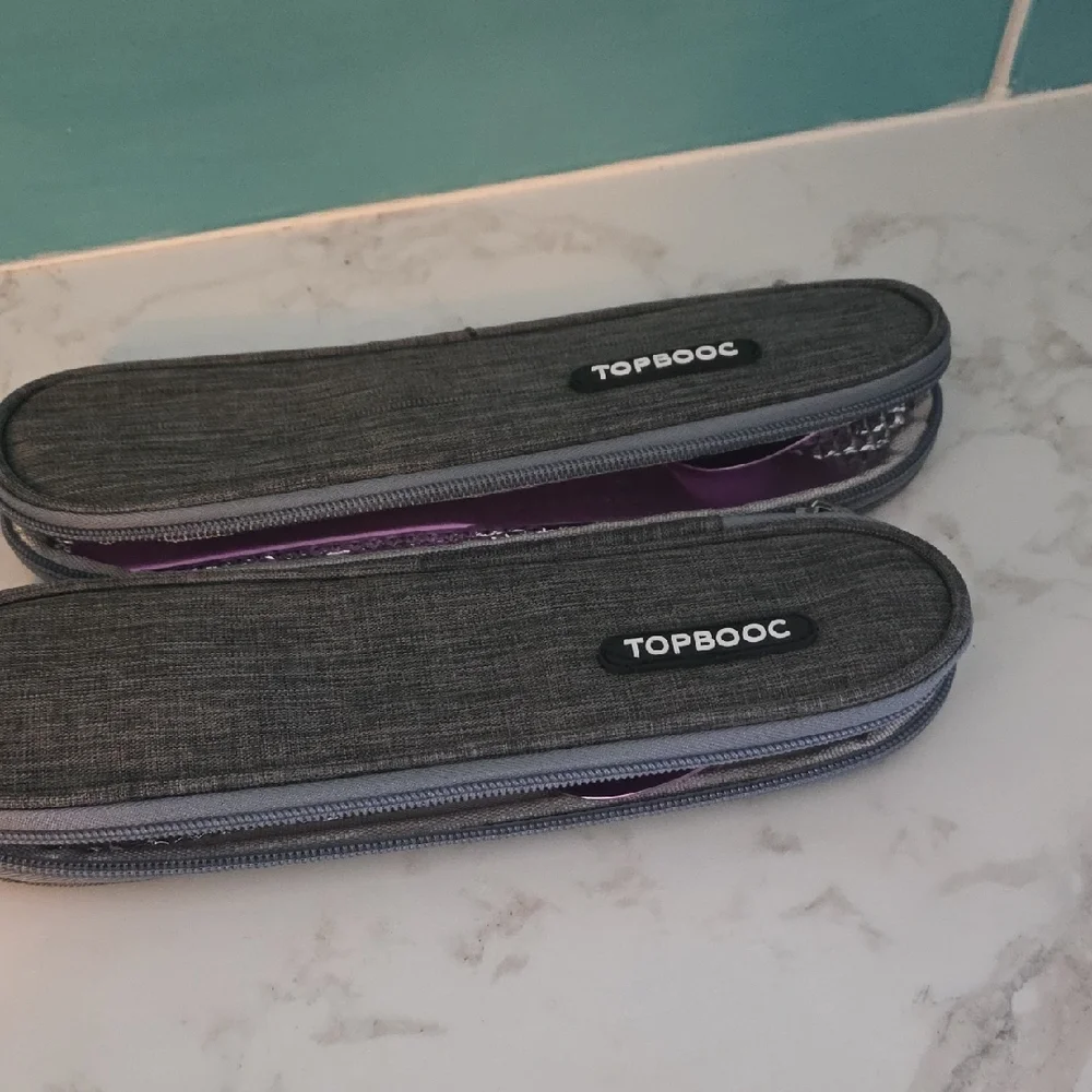 Purple Cutlery Set with Case - Picture 5 of 6